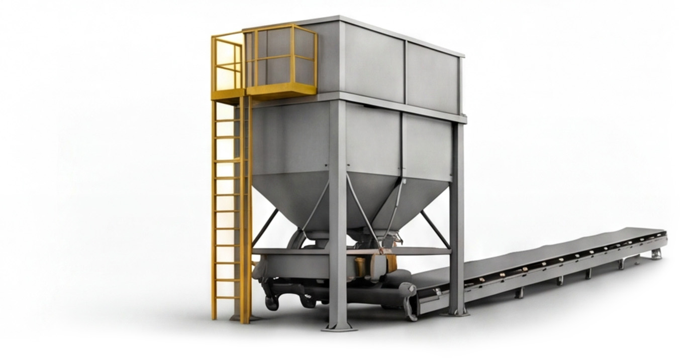 Material bunker and dosing